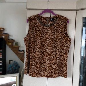 Brand New G by Giuliano leopard blouse